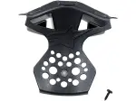 Kinnbelüftungsrahmen für Helm Supertech M8/Supertech M10 - Glänzend Schwarz - Erwachsene - XS/S - 01331192