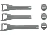 Kit de sangle de bottes Youth Blitz XR - Gris, Charbon - Jeunesse - 34301047