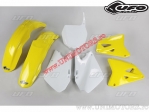 Kit plastice (alb / galben) - Suzuki RM 125 / RM 250 ('03-'05) - UFO