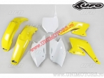 Kit plastice (alb / galben) - Suzuki RM-Z 250 4T ('04-'06) - UFO