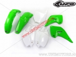 Kit plastice (alb / verde) - Kawasaki KX 125 / KX 250 ('03-'04) - UFO