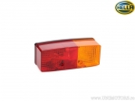 Lampe arrière horizontale droite 12/24V trois compartiments (position, feu stop, clignotant) - dimensions: 158x64x51mm - Hella