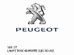 LAMPE TORCHE/PORTE CLES ROUGE - 003137 - Peugeot