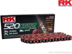 Lant RK X-Ring rosu  RT520 XSO2 / 108 - Aprilia Moto 650 / Honda SLR 650 /  Kawasaki KLE 500 A / KTM Duke 400 / EXE 125 - RK