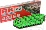 Lant standard RK verde neon GN428 SB / 126 - Beta RR 125 AC  / Kymco Stryker 125 II  / Suzuki RM 125 - RK