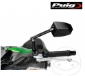 Left universal black mirror rhombic Puig GT1 M8 mm for handlebar mounting - JM