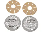 "Live to Ride" Tankdeckel-Abdeckungen - Chrom - DS390126