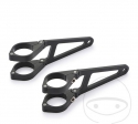 Long black aluminum headlight bracket for fork D35 mm - JM