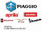 LOWER STEERING PLATE ASSY - 2B007296 - Piaggio