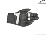 Manusi moto strada Axis Leather (negru/alb) - Alpinestars