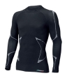 Men's L.S Shirt BIKER - Black/White: Mărime - M/L