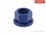 Moer met kraag Pro Bolt M12 x 1.50 mm titanium blauw - JM