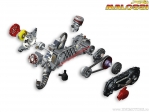 Moteur complet Piaggio C-One 70cc (roue 10) - non assemblé - Piaggio Quartz 50 2T LC / Zip SP 50 2T LC (<-'00) - Malossi