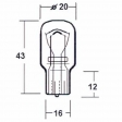 Motopro - Κανονικός φανός 12V - 21/5W με γυάλινο βάση T16