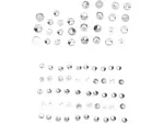 Motor-Schraubenabdeckungsset - Chrom, Silber - 24010697