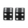 Motorcycle Valve Cap "Lucky Dice" (Black) - Oxford