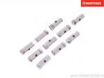 Nipple with screw set 10 pieces length: 14.0mm - hole diameter: 2.2mm - outer diameter: 6.0mm - JM into EX