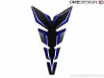 Ochraniacz zbiornika Soft Touch 103,3 x 199,6 mm czarny/niebieski - OneDesign Bike