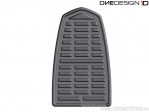 Ochrona zbiornika Soft Touch Retro 90 x 150 mm szara skórzana powierzchnia - OneDesign Bike