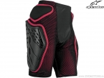 Pantaloni protectie scurti enduro / cross Bionic Freeride (negru/rosu) - Alpinestars