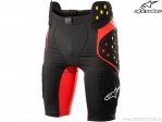 Pantaloni protectie scurti enduro / cross Sequence Pro (negru/rosu) - Alpinestars