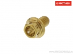 Parafuso cap hexagonal Pro Bolt M6 x 1.00 x 10 mm inox A4 Racing dourado - JM