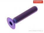 Parafuso de cabeça afundada Pro Bolt M8 x 1.25 x 40 mm titânio violeta - JM