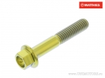 Parafuso hexagonal Pro Bolt M6 x 1,00 x 35 mm titânio dourado - JM
