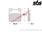 Pastiglie freno posteriori - SBS 701LS (metalliche / sinterizzate) - (SBS)