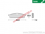 Pastilhas de freio dianteiras - MCB558SI sinterizadas SI - Lucas TRW
