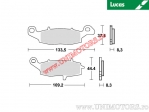 Pastilhas de freio dianteiras - MCB682SRT sinterizadas SRT - Lucas TRW