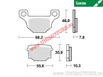 Pastilhas de freio traseiras - MCB765 orgânicas - Lucas TRW
