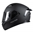 PILOT - Casco Full-face FLIPPER Fighter [visor solar] negro mate [XXL / 2XL]