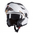 PILOT - Klapphelm TURN (mit Sonnenvisier), weiß [XS]