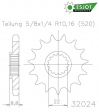 Pinion fata 12 dinti pas lant 520 - Beta 300-520 RR / Husaberg 125-250-300-450 TE / Husqvarna TC / FC / TE / KTM EXC / GS- ESJOT