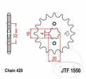 Pinion fata JTF1550.13 (pas 428) - Beta Alp 125 / RE 125 / RR 125 AC / LC /  Beta Urban 125 / Fantic Caballero 125 - JM