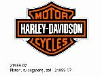 Pistone, con fasce elastiche, std - 21959-07 - Harley-Davidson