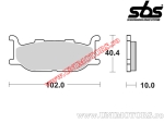 Placute frana fata - SBS 170MS (metalice / sinterizate) - (SBS)