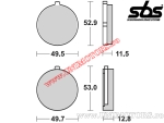 Placute frana fata - SBS 515HF (ceramice) - (SBS)