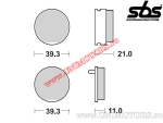 Placute frana fata - SBS 529HF (ceramice) - (SBS)