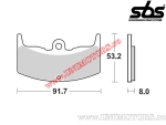 Placute frana fata - SBS 552HF (ceramice) - (SBS)
