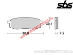 Placute frana fata - SBS 580HF (ceramice) - (SBS)