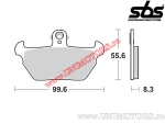 Placute frana fata - SBS 644HF (ceramice) - (SBS)