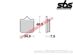 Placute frana fata - SBS 762RS (metalice / sinterizate) - (SBS)
