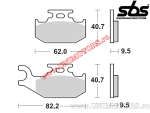 Placute frana fata - SBS 767SI (metalice / sinterizate) - (SBS)