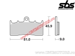 Placute frana fata - SBS 778HS (metalice / sinterizate) - (SBS)