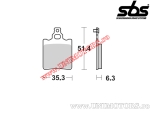 Placute frana spate - SBS 106CT (technologie carbon) - (SBS)