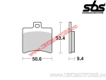Placute frana spate - SBS 152CT (technologie carbon) - (SBS)