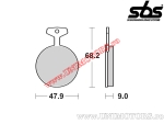 Placute frana spate - SBS 504HF (ceramice) - (SBS)
