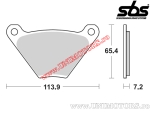 Placute frana spate - SBS 513HF (ceramice) - (SBS)